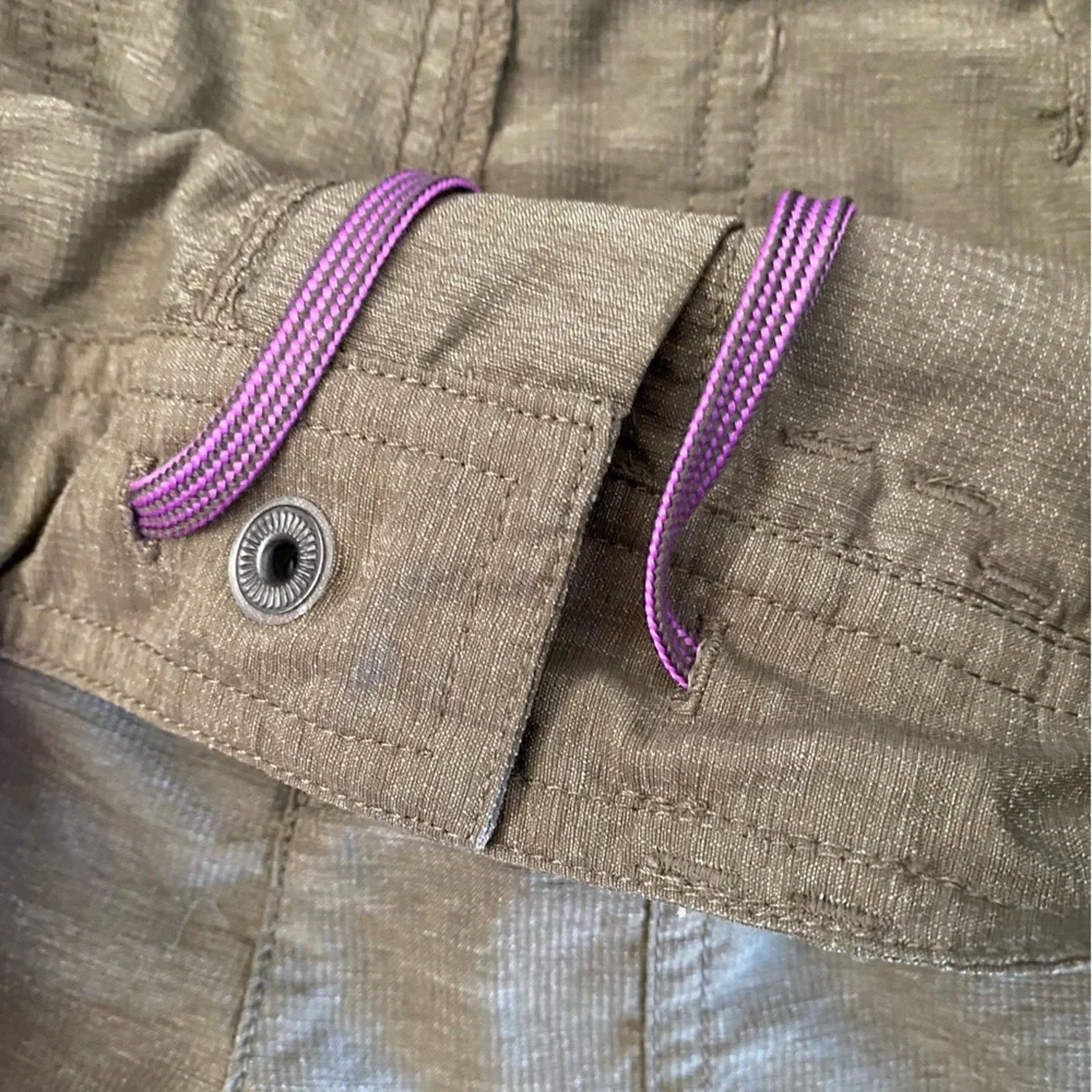 North Face Heather Brown Adjustable Hem Nylon Blend Shorts 4 - Picture 11 of 16